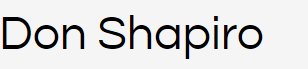 Don Shapiro