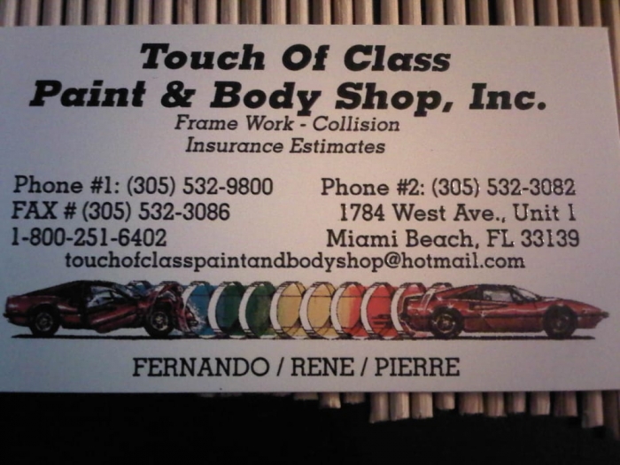 Touch of Class Body Shop